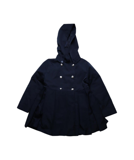 A Navy Coats from Jacadi in size 4T for girl. (Front View)