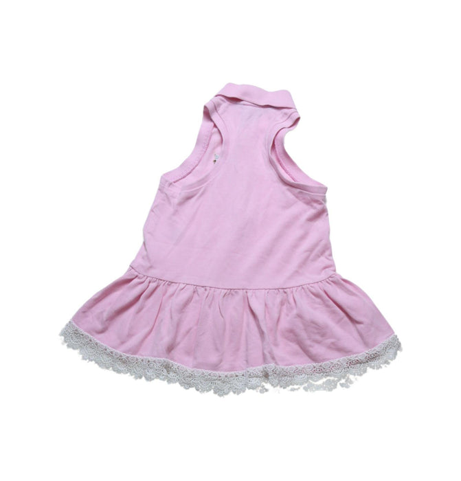 A Pink Sleeveless Dresses from Polo Ralph Lauren in size 2T for girl. (Back View)