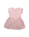 A Pink Short Sleeve Dresses from Seed in size 4T for girl. (Back View)