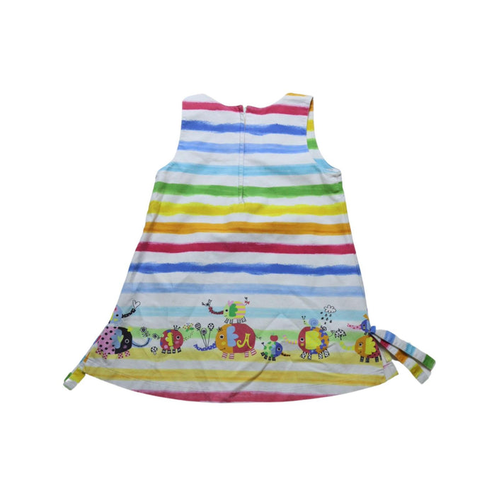 A Multicolour Sleeveless Dresses from Jim Thompson in size 7Y for girl. (Back View)