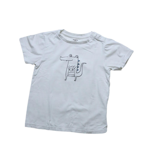 A White Short Sleeve T Shirts from Balabala in size 2T for boy. (Front View)