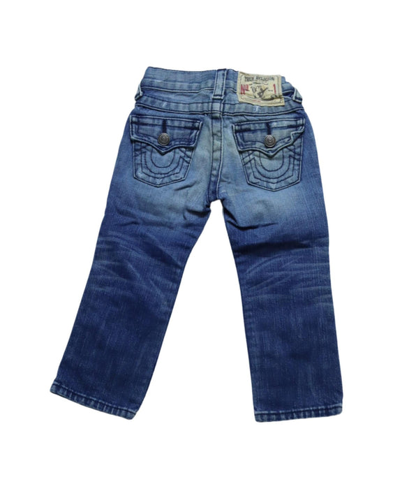 A Blue Jeans from True Religion in size 2T for boy. (Back View)