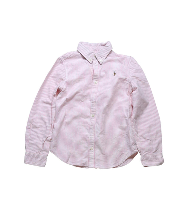 A Pink Shirts from Polo Ralph Lauren in size 6T for boy. (Front View)