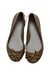 A Gold Flats from Melissa in size 6T for girl. (Back View)