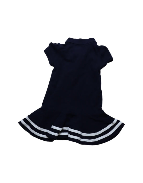 A Navy Short Sleeve Dresses from Ralph Lauren in size 3-6M for girl. (Back View)