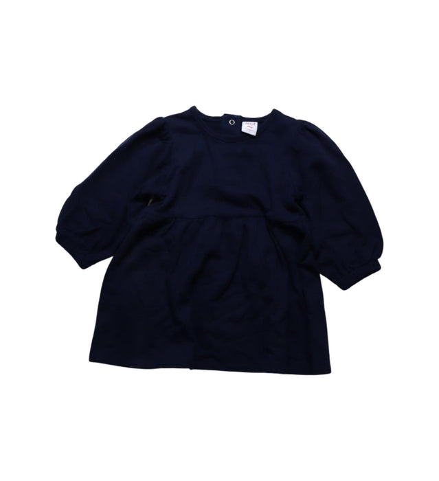 A Navy Long Sleeve Dresses from Seed in size 18-24M for girl. (Front View)