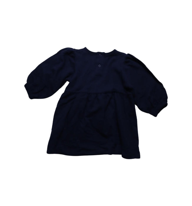 A Navy Long Sleeve Dresses from Seed in size 18-24M for girl. (Back View)