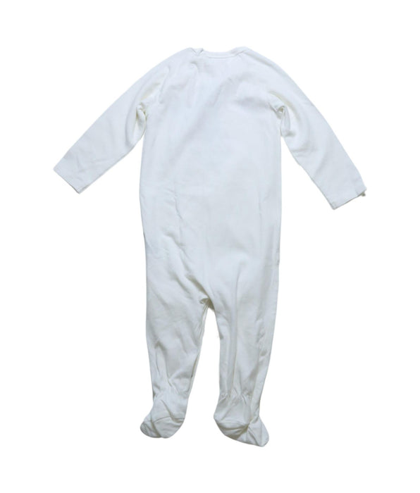 A White Onesies from Seed in size 6-12M for neutral. (Back View)