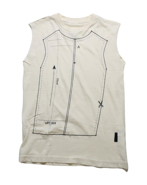 A Ivory Sleeveless Tops from Nununu in size 6T for boy. (Front View)