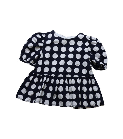 A Black Short Sleeve Tops from Jacadi in size 5T for girl. (Front View)