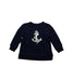 A Navy Crewneck Sweatshirts from Ralph Lauren in size 12-18M for girl. (Front View)