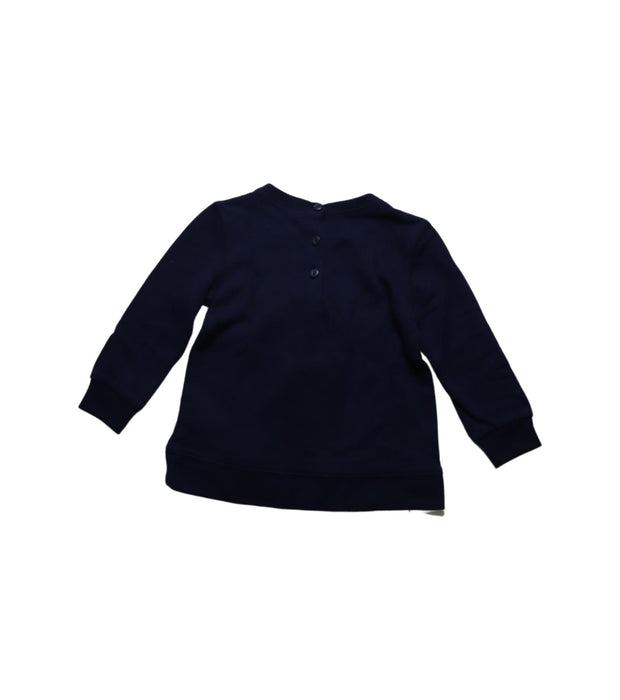 A Navy Crewneck Sweatshirts from Ralph Lauren in size 12-18M for girl. (Back View)