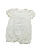 A Yellow Short Sleeve Rompers from Mides in size 6-12M for girl. (Back View)