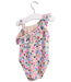 A White Swimsuits from Egg New York in size 4T for girl. (Back View)