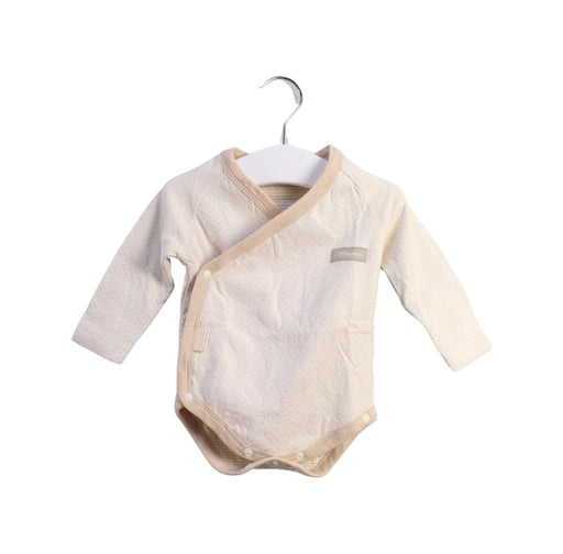 A Beige Bodysuits from Natures Purest in size 3-6M for girl. (Front View)