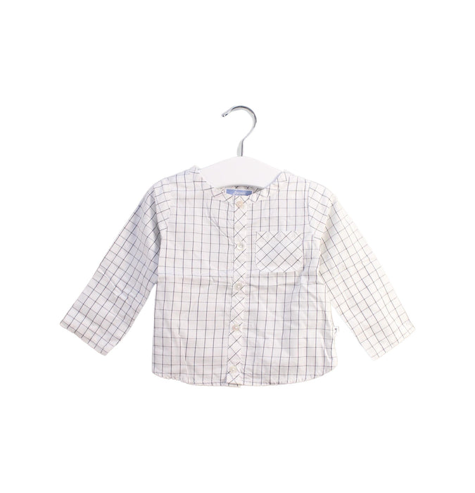 A White Shirts from Jacadi in size 6-12M for boy. (Front View)