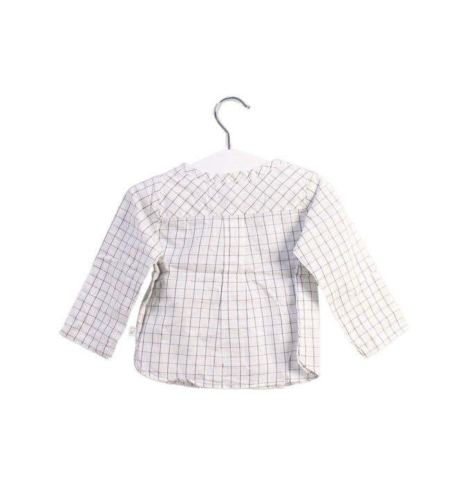 A White Shirts from Jacadi in size 6-12M for boy. (Back View)