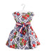 A White Short Sleeve Dresses from Monnalisa in size 6-12M for girl. (Front View)