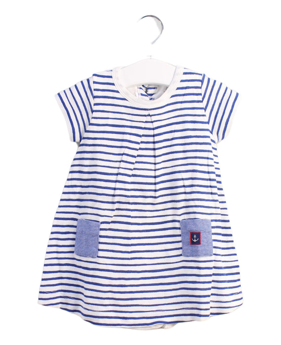 A Blue Dress Sets from Petit Bateau in size 6-12M for girl. (Front View)