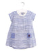 A Blue Dress Sets from Petit Bateau in size 6-12M for girl. (Front View)