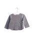 A Blue Long Sleeve Tops from Petit Bateau in size 6-12M for girl. (Front View)