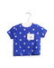 A Blue Short Sleeve T Shirts from Petit Bateau in size 3-6M for girl. (Front View)