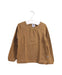 A Brown Long Sleeve Tops from Petit Bateau in size 3T for girl. (Front View)