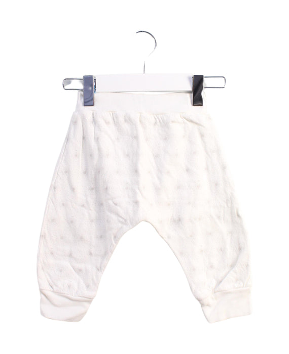 A White Pants Sets from Petit Bateau in size 6-12M for girl. (Back View)