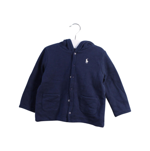 A Blue Cardigans from Ralph Lauren in size 6-12M for boy. (Front View)