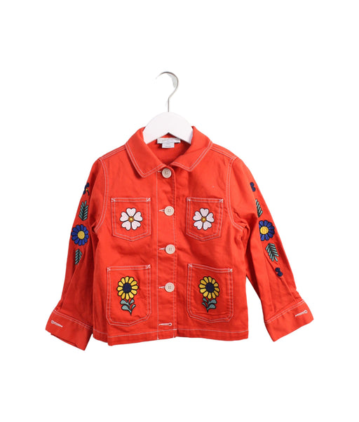 A Red Lightweight Jackets from Stella McCartney in size 5T for girl. (Front View)