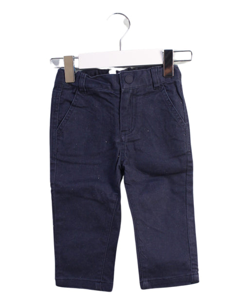 A Blue Casual Pants from Jacadi in size 6-12M for boy. (Front View)