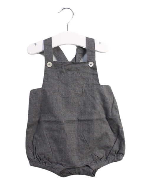 A Grey Overall Shorts from Jacadi in size 6-12M for neutral. (Front View)