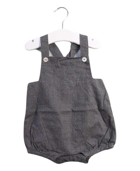 A Grey Overall Shorts from Jacadi in size 6-12M for neutral. (Front View)