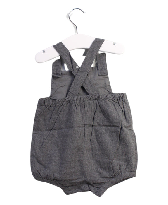 A Grey Overall Shorts from Jacadi in size 6-12M for neutral. (Back View)