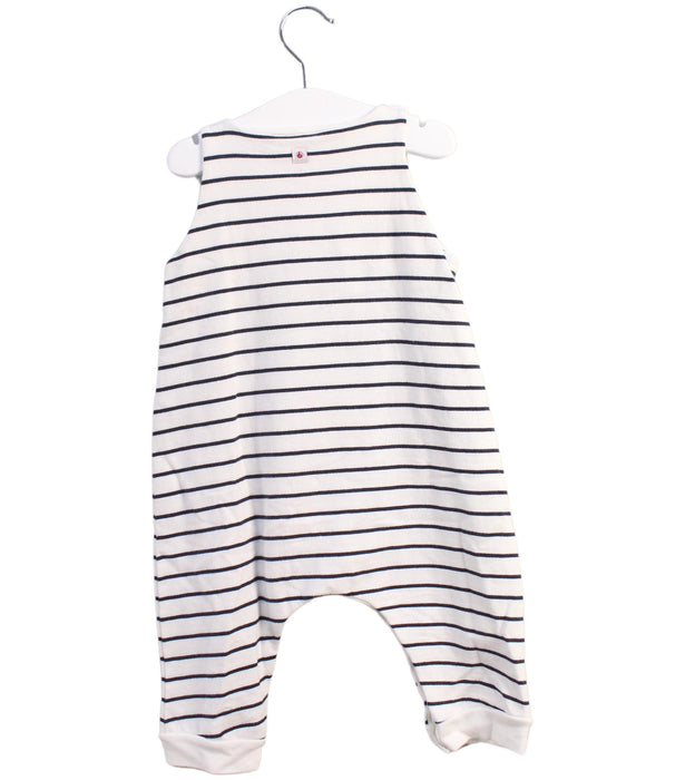 A Blue Jumpsuits from Petit Bateau in size 6-12M for boy. (Back View)