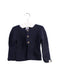 A Blue Cardigans from Petit Bateau in size 6-12M for girl. (Front View)