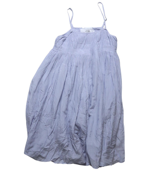 A Blue Sleeveless Dresses from Willow & Finn in size 6T for girl. (Front View)