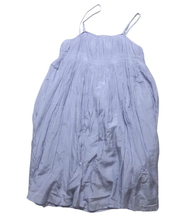 A Blue Sleeveless Dresses from Willow & Finn in size 6T for girl. (Back View)