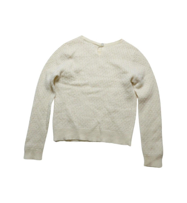 A Ivory Knit Sweaters from Bonpoint in size 6T for girl. (Back View)