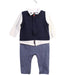 A Blue Jumpsuits from Momonittu in size 0-3M for boy. (Front View)