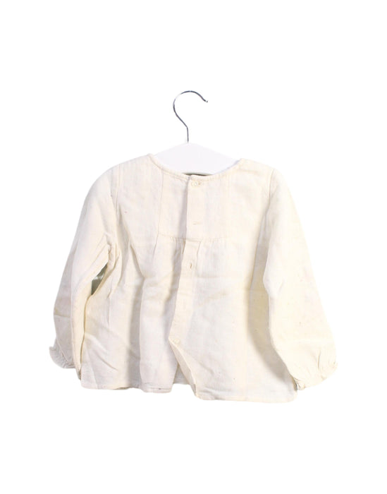 A White Long Sleeve Tops from Bonpoint in size 6-12M for girl. (Back View)