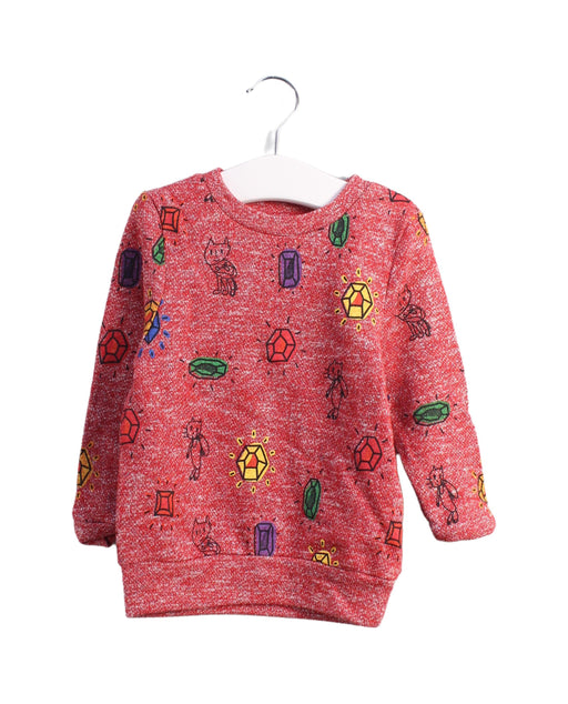 A Red Sweatshirts from Lovie by Mary J in size 12-18M for girl. (Front View)