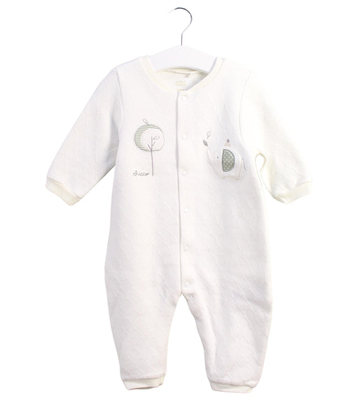 A White Jumpsuits from Chicco in size 6-12M for boy. (Front View)