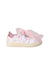 A Pink Sneakers from Monnalisa in size 4T for girl. (Back View)