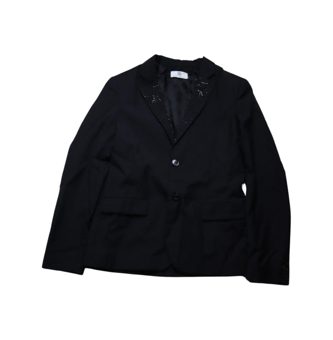 A Black Suits from Young Versace in size 14Y for boy. (Front View)