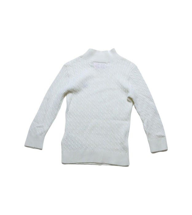 A White Knit Sweaters from Ferrari in size 2T for girl. (Back View)