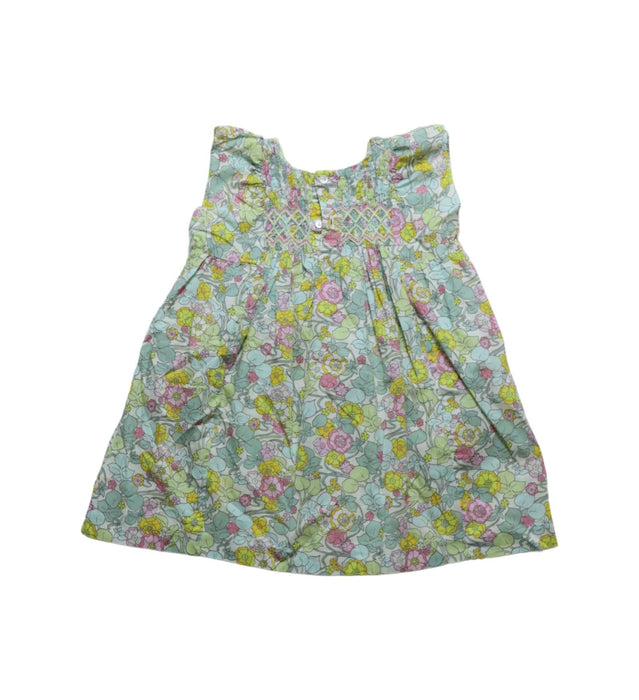 A Blue Short Sleeve Dresses from Bonpoint in size 2T for girl. (Back View)