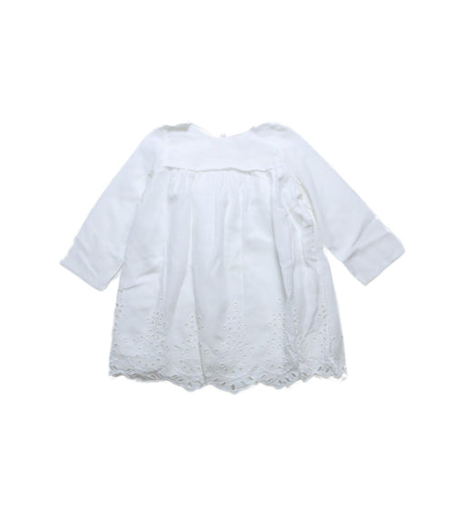 A White Long Sleeve Dresses from Bonpoint in size 2T for girl. (Front View)