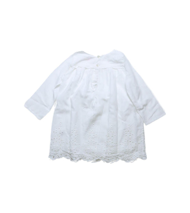 A White Long Sleeve Dresses from Bonpoint in size 2T for girl. (Back View)