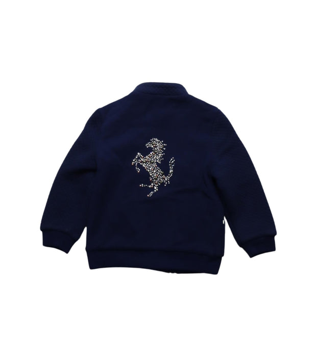 A Navy Lightweight Jackets from Ferrari in size 2T for boy. (Back View)